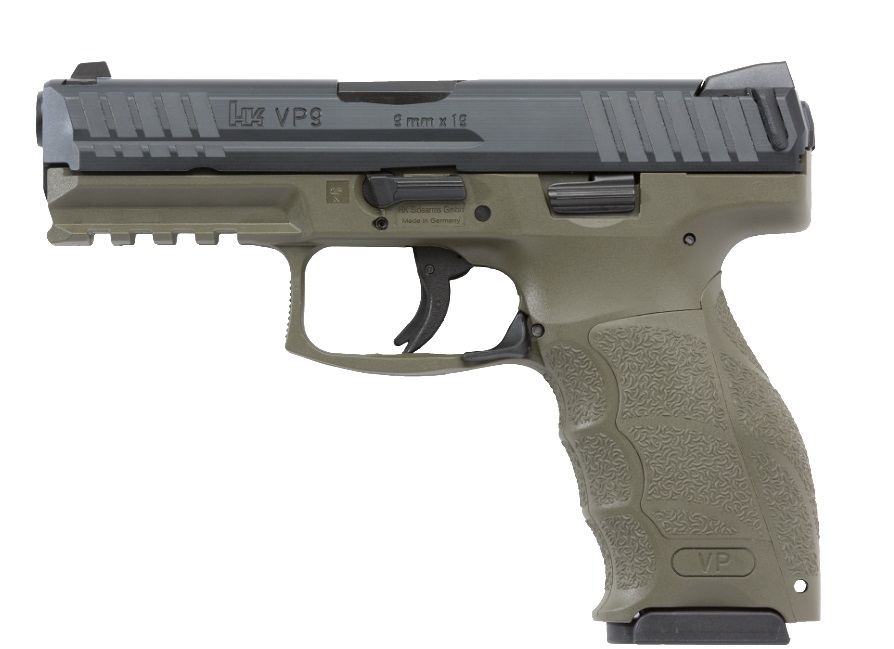 Heckler and Koch (HK USA) Vp9 9mm Green 4.1" 10+1 Fs