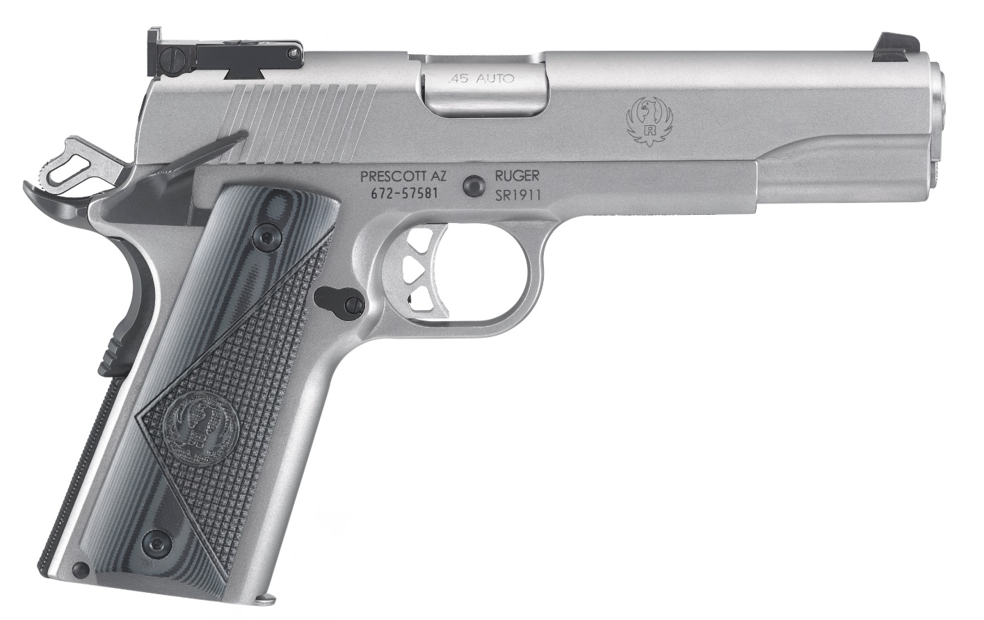 Ruger Sr1911 Target 45acp Ss-g10 5"